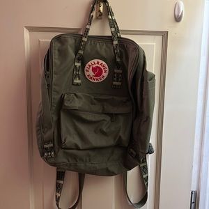 Fjallraven Kanken backpack. Army green
